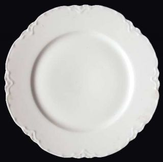 Haviland Ranson  Luncheon Plate, Fine China Dinnerware   H&Co,Schleiger 1,All Wh