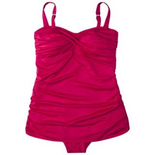 Clean Water Womens Plus Size Swim Dress  Pink 20W