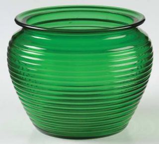 Anchor Hocking Forest Green Small Cachepot   Forest Green,Glassware 40S 60S