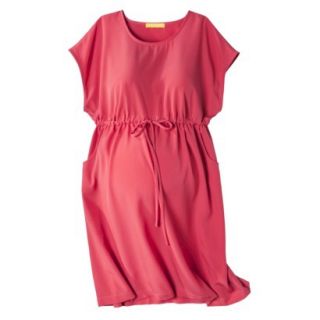 Liz Lange for Target Maternity Short Sleeve Shirt Dress   Red S