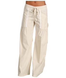 XCVI Willowy Wide Leg Stretch Poplin Pant Womens Casual Pants (White)