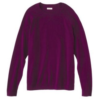 Merona Mens Cotton Cashmere Pullover Sweater   Wineberry S