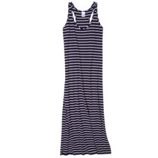 Merona Womens Stripe Maxi Swim Coverup Dress  Navy S