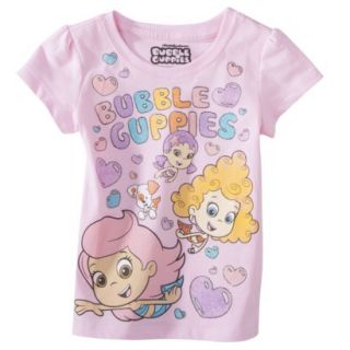 Nickelodeon Infant Toddler Girls Short sleeve Bubble Guppies Tee   Pink 12 M