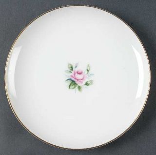 Style House Miniver Salad Plate, Fine China Dinnerware   Pink Roses Center, Coup
