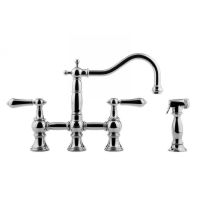 Graff G 4845 LM34 PC Country Traditional Bridge Kitchen Faucet with Side Spray