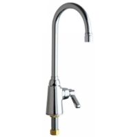 Chicago Faucets 350 VPCCP Universal Gooseneck Single Hole Faucet