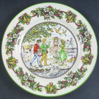 Spode World Of Christmas Carols Salad Plate, Fine China Dinnerware   Annual Plat