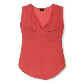 Mossimo Womens Sleeveless Top   Red XS