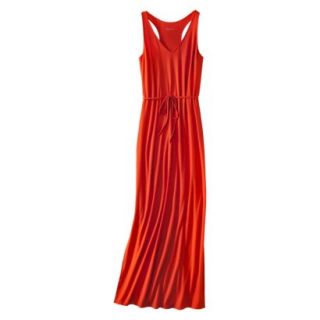 Merona Womens Woven Drapey Maxi Dress   Orange Zing   XL