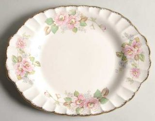 Limoges American China Rose 11 Oval Serving Platter, Fine China Dinnerware   Pi