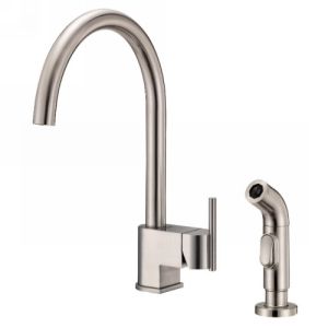 Danze D401542SS Como  Single Handle Kitchen Faucet With Side Spray