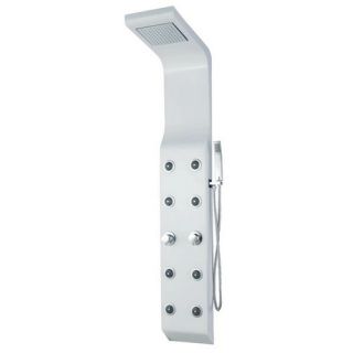 Dreamline SHCM1008 8 Shower Head Jetted Shower Column with 8 Adjustable Body Sprays and Hand Shower Chrome Fixture
