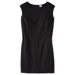 Merona Womens Plus Size Sleeveless Ponte Sheath Dress   Black 3