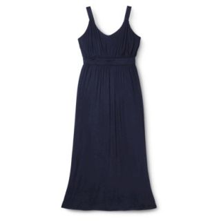 Merona Womens Plus Size Sleeveless V Neck Maxi Dress   Navy 2