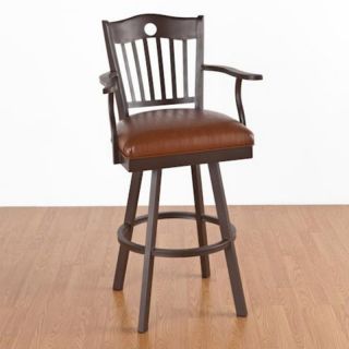 Chandler 34 in. Extra Tall Bar Stool   With Arms   Swivel   CHANDLER 34 SUN