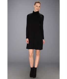 Karen Kane Turtleneck Contrast Yoke Dress Womens Dress (Black)
