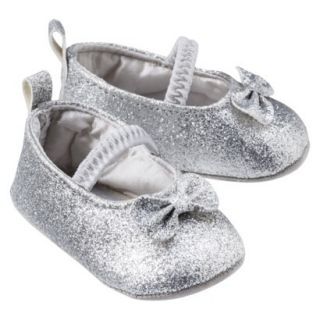 Just One YouMade by Carters Newborn Girls Mary Jane Shoe   Silver NB