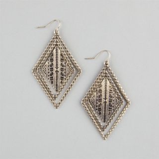 Aztec Diamond Earrings Gold One Size For Women 234596621
