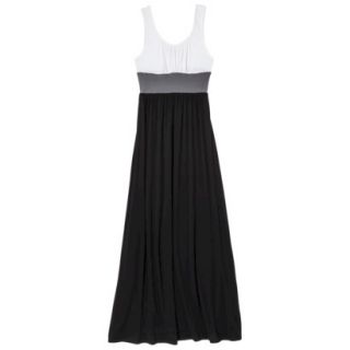 Mossimo Supply Co. Juniors Colorblock Maxi Dress   White/Quartz Gray/Black