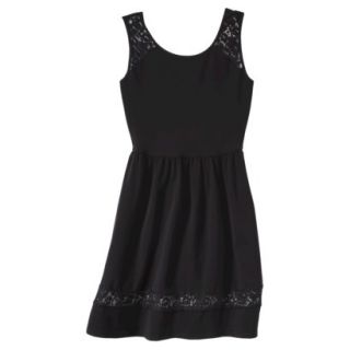 Mossimo Supply Co. Juniors Lace Detail Dress   Black S(3 5)