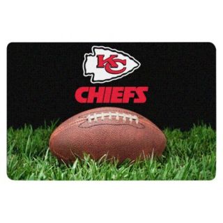 Kansas City Chiefs Classic NFL Football Pet Bowl Mat   L