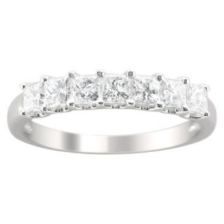 1 CT.T.W. Diamond Band Ring in 14K White Gold   Size 6.5