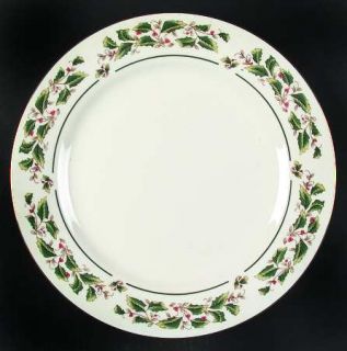 Cambridge Potteries Holly Traditions Dinner Plate, Fine China Dinnerware   Holly