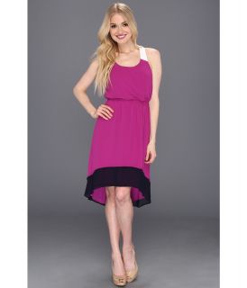 Jessica Simpson Colorblock Dress with Crisscross Back Womens Dress (Pink)
