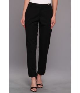 Calvin Klein Skinny Double Layer Cotton Pant Womens Casual Pants (Black)