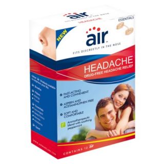 air HEADACHE   Drug free Headache Relief Nasal Breathing Aid, 12 ct