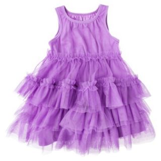 Cherokee Infant Toddler Girls Sleeveless Shift Dress   Vibrant Orchid 18 M
