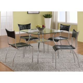 Chintaly Daisy 5 Piece Dining Table Set Multicolor   CTY1225