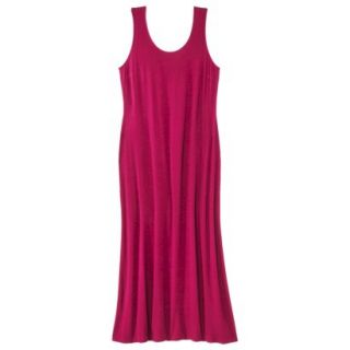 Merona Womens Plus Size Sleeveless V Neck Maxi Dress   Red 4