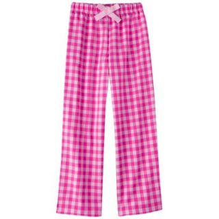 Xhilaration Girls Plaid Flannel Sleep Pant   Pink M