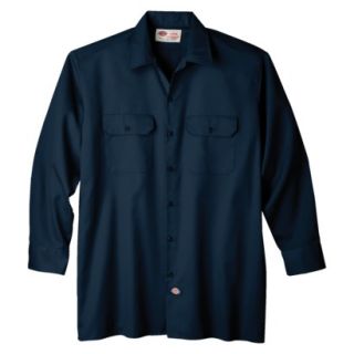 Dickies Mens Original Fit Long Sleeve Work Shirt   Dark Navy L