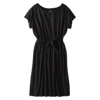 Merona Womens Knit Belted Dress   Black   XL