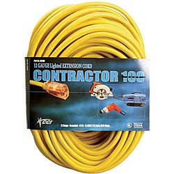 Coleman Cable Yellow Extension Cord (50 foot) (YellowVoltage 125.00 VACAmps 15.00 ANumber of outlets One (1)Operating tempature  40 F [Min], 140 F [Max]Resistance Water )
