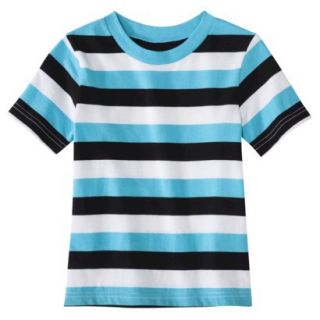 Circo Infant Toddler Boys Short Sleeve Stripe Tee   Aqua 12 M