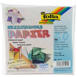 Bringmann Folia Multi Color Textured Iridescent Origami Paper