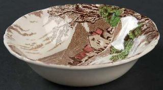 Alfred Meakin Tintern Brown/Multicolor Fruit/Dessert (Sauce) Bowl, Fine China Di