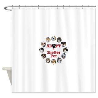  Adopt a Shelter Pet Shower Curtain  Use code FREECART at Checkout