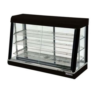 Adcraft Countertop Heated Display Case w/ Front & Rear Sliding Doors, 47.25x20.37x31.75 in