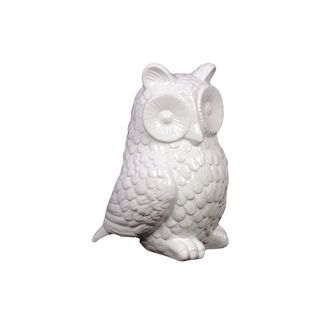 White Ceramic Owl White (10.43 inches high x 7.87 inches wide x 6.38 inches deepFor decorative purposes onlyDoes not hold waterModel UTC73015 CeramicSize 10.43 inches high x 7.87 inches wide x 6.38 inches deepFor decorative purposes onlyDoes not hold wa
