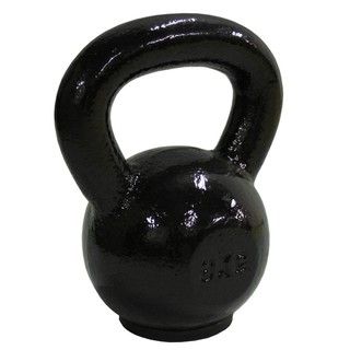 Black Kettlebell 8kg (17.6 Pound) (BlackWeight 8 kilograms (17.6 pound)Dimensions 9 inches long x 6 inches wide x 6 inches high )