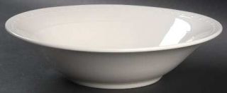 Oneida Meridian 9 Round Vegetable Bowl, Fine China Dinnerware   All White,Embos