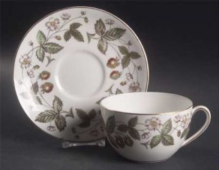 Wedgwood Strawberry Hill Oversized Cup & Saucer Set, Fine China Dinnerware   Str