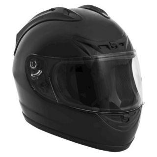 Fuel Full Face Black Motorcycle Helmet   X Large