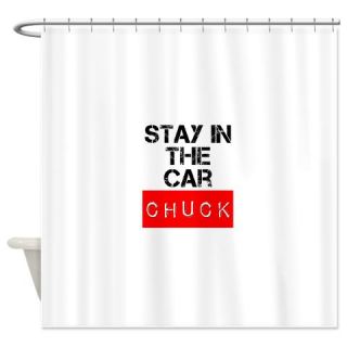  Stay in the Car Chuck Shower Curtain  Use code FREECART at Checkout