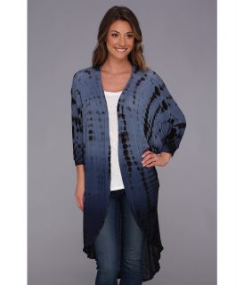 Culture Phit Vivian Tye Dye Cardigan Womens Sweater (Blue)